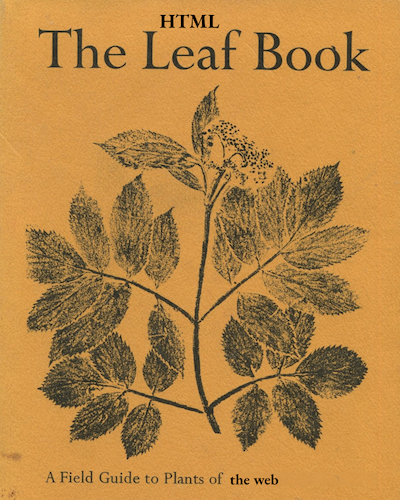 parody image of Ida Geary's "The Leaf Book"